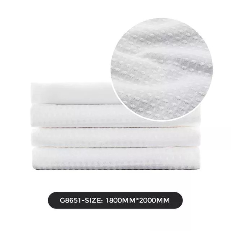 GAPPO Штора для ванни G8651, терілен-поліестер, 18х200 см, білий