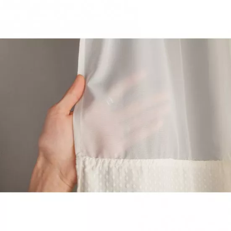 GAPPO Шторка - фіранка для ванної G8652, терілен-поліестер, 18х200 см, пісочний