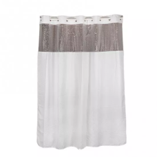 GAPPO Шторка - фіранка для ванної G8654, терілен-поліестер, 18х200 см, білий