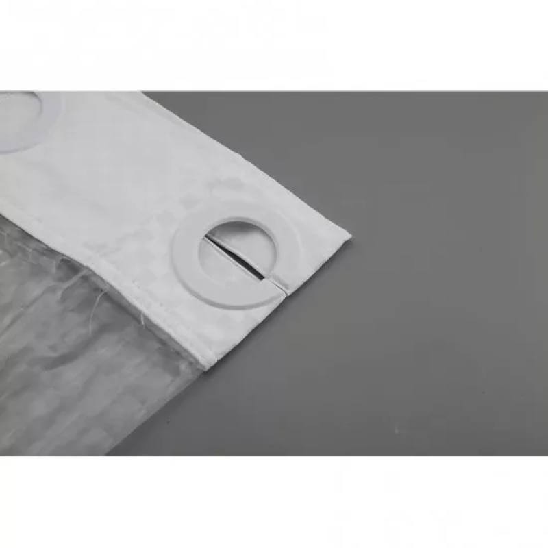 GAPPO Шторка - фіранка для ванної G8654, терілен-поліестер, 18х200 см, білий