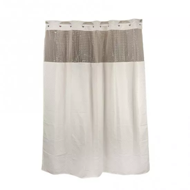 GAPPO Шторка - фіранка для ванної G8655, терілен-поліестер, 18х200 см, пісочний