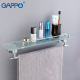 GAPPO Полиця з тримачем для рушників G1807-4, 580х120 мм, хром