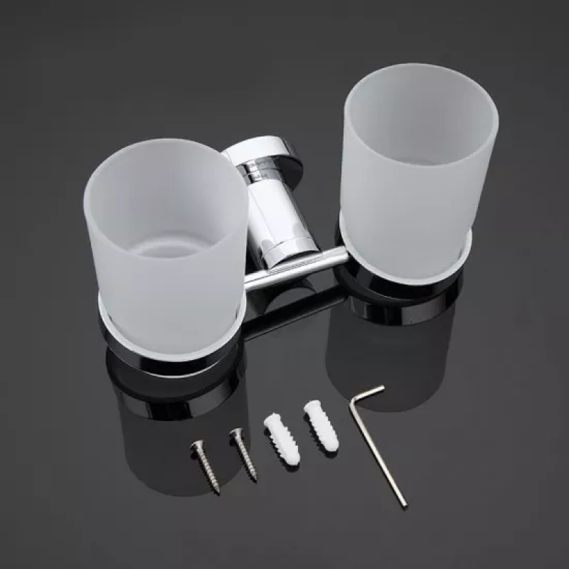 GAPPO Подвійна склянка для щіток G1808, латунь, хром