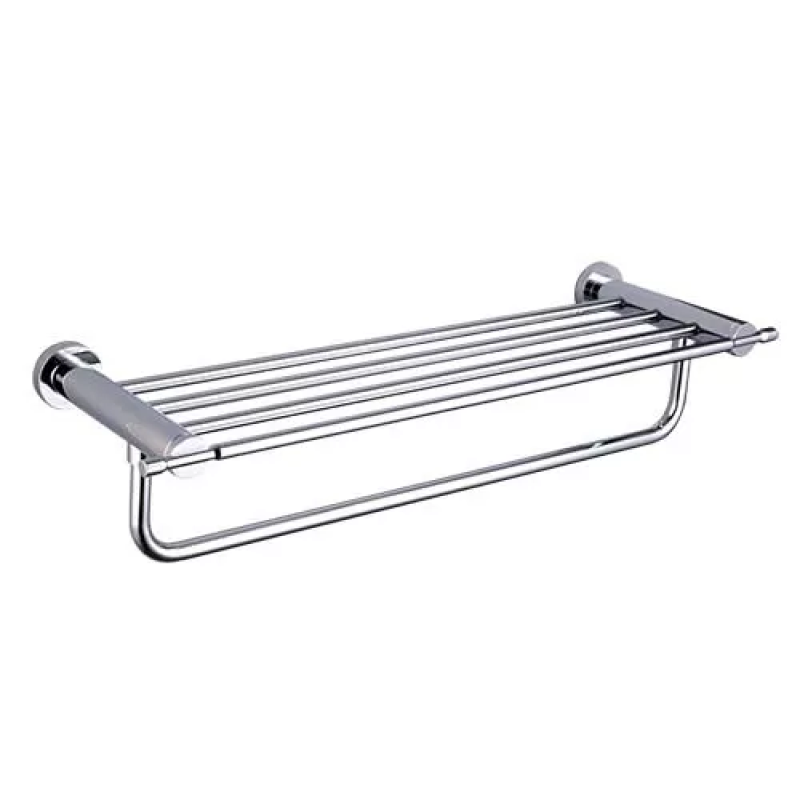 GAPPO Полиця з тримачем для рушників G1824, хром, 580 мм