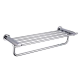 GAPPO Полиця з тримачем для рушників G1824, хром, 580 мм