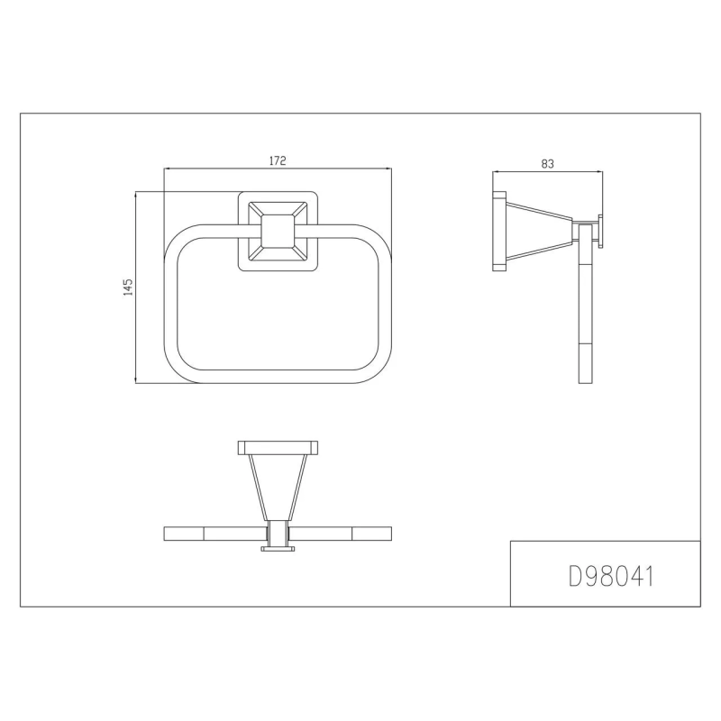 GAPPO Кільце для рушників G1904, хром