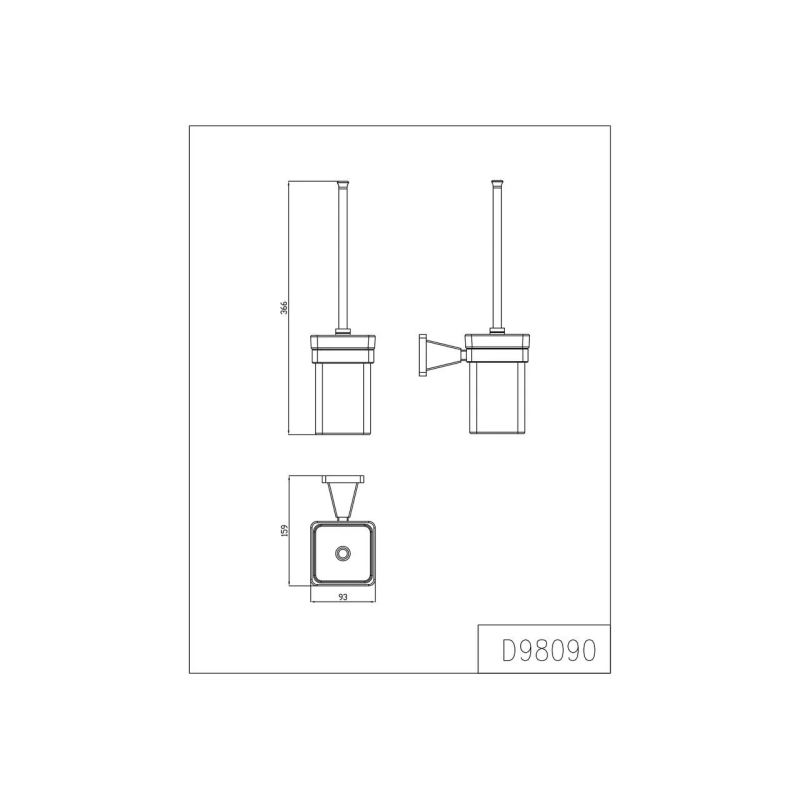 GAPPO Йоржик туалетний G1910 настінний