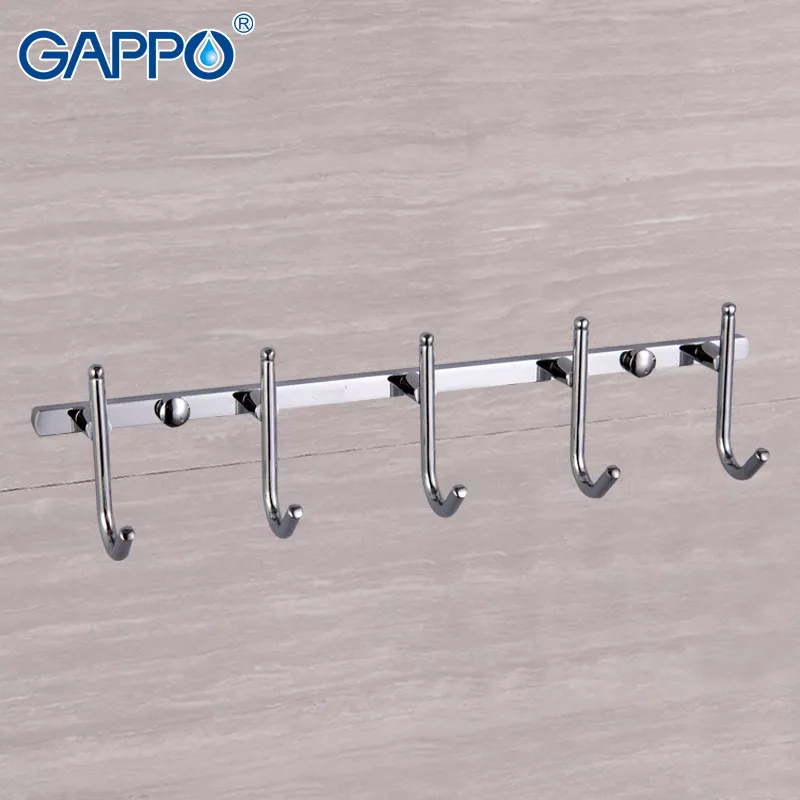 GAPPO Вішалка G201-5 на 5 гачків 300 мм, хром