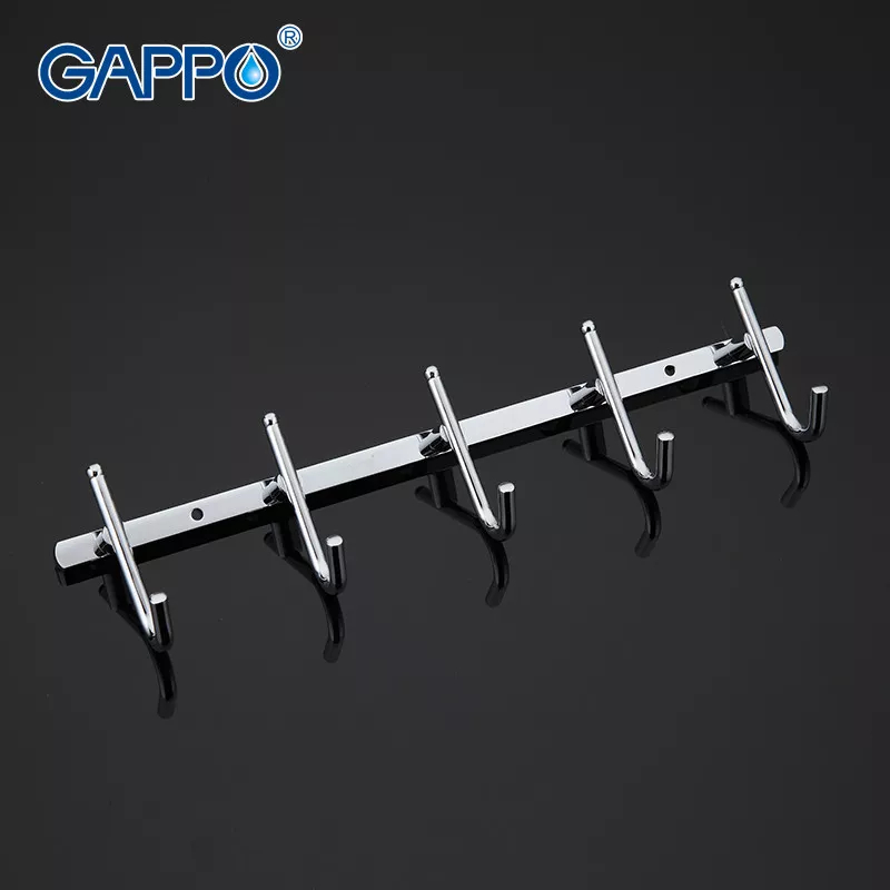 GAPPO Вішалка G201-5 на 5 гачків 300 мм, хром