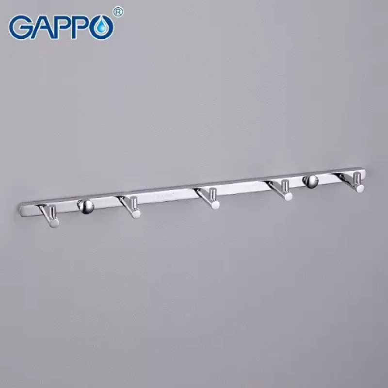 GAPPO Вішалка G202-5 на 5 гачків 300 мм, хром