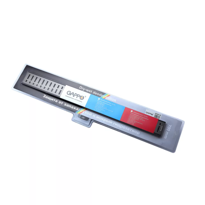 GAPPO Душовий трап G88007-39, 70х800мм, нержавіюча сталь, Gungrey