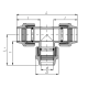 ITAL Трійник редукційний ПЕ 20 x 25 x 20 мм з виходом на більший діаметр