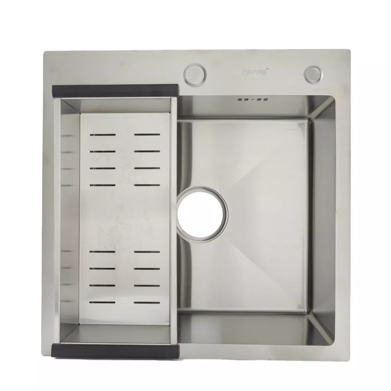 GAPPO Кухонна мийка GS5050 накладна 500x500 мм, нержавіюча сталь