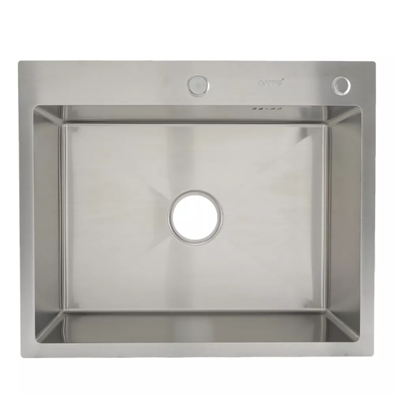 GAPPO Кухонна мийка GS6050 накладна 600x500 мм, нержавіюча сталь