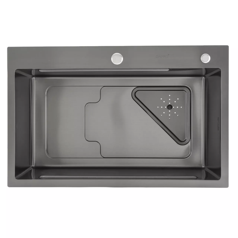 GAPPO Кухонна мийка GS7246-6 накладна 720x460 мм, нержавіюча сталь, поверхня PVD