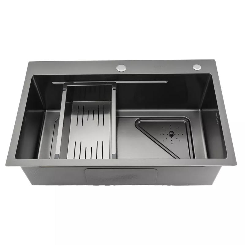 GAPPO Кухонна мийка GS7246-6 накладна 720x460 мм, нержавіюча сталь, поверхня PVD