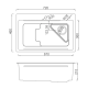 GAPPO Кухонна мийка GS7246-6 накладна 720x460 мм, нержавіюча сталь, поверхня PVD