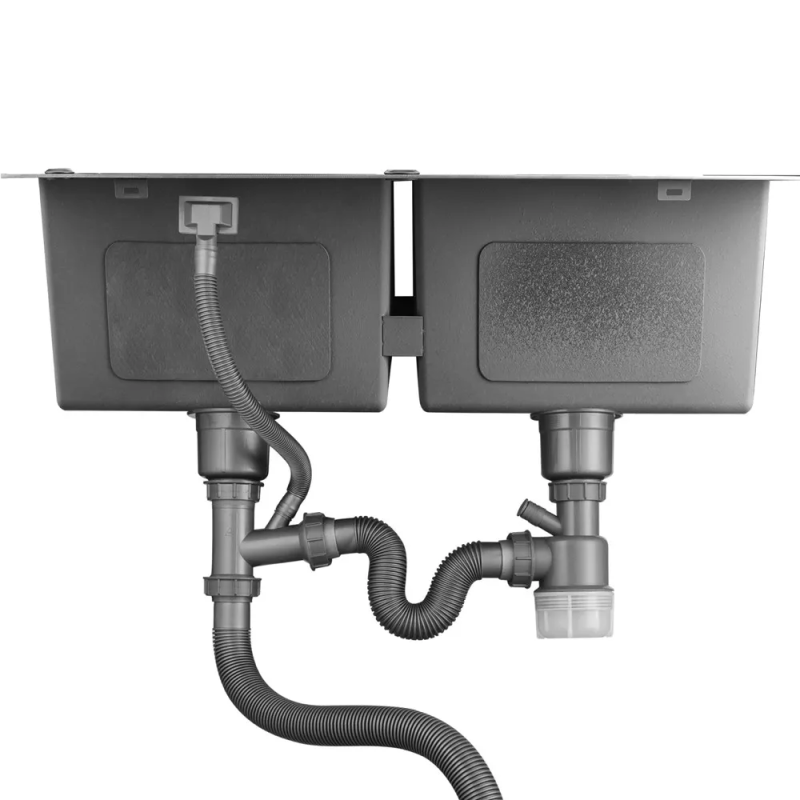 GAPPO Кухонна мийка GS8350-6 накладна 830x500 мм, нержавіюча сталь, поверхня PVD