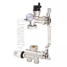 Насосно-змішувальний вузол для теплої підлоги ITAL MS1-C 1" x 1", нижне підключення