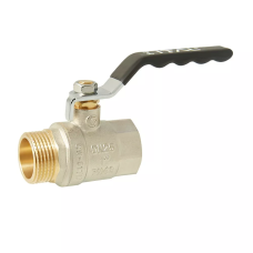 ITAL Кран кульовий PN40 1" вн.-зов., ручка, нікель