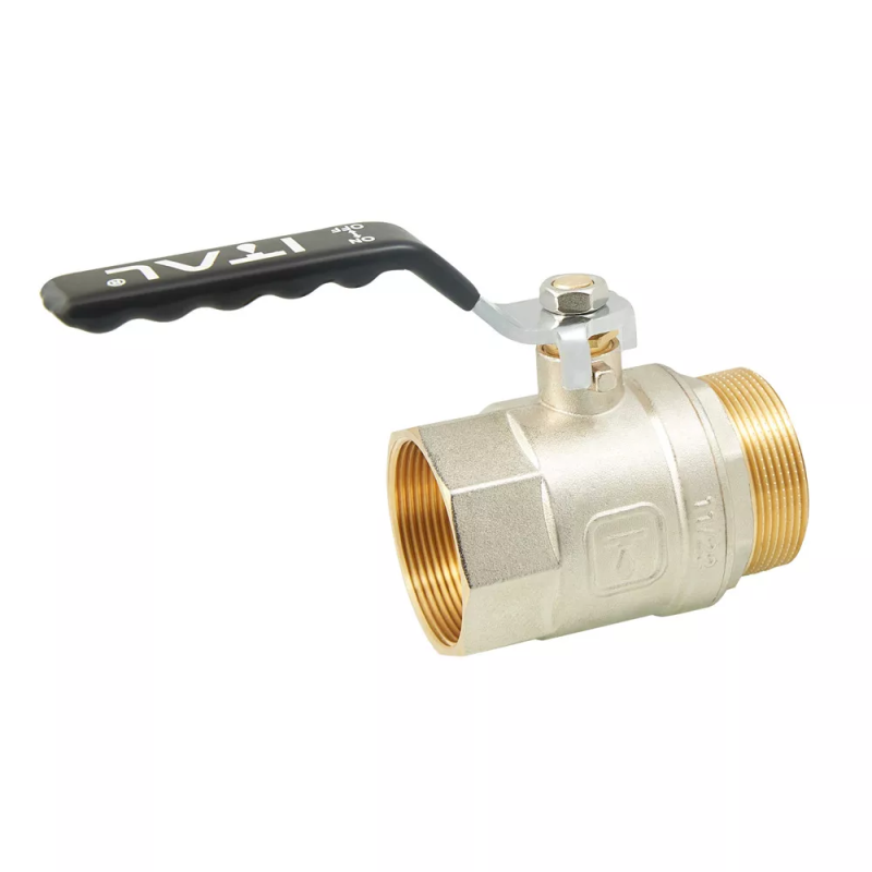 ITAL Кран кульовий PN25 2" вн.-зов., ручка, нікель