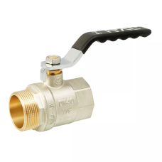 ITAL Кран кульовий PN25 1 1/2" вн.-зов., ручка, нікель