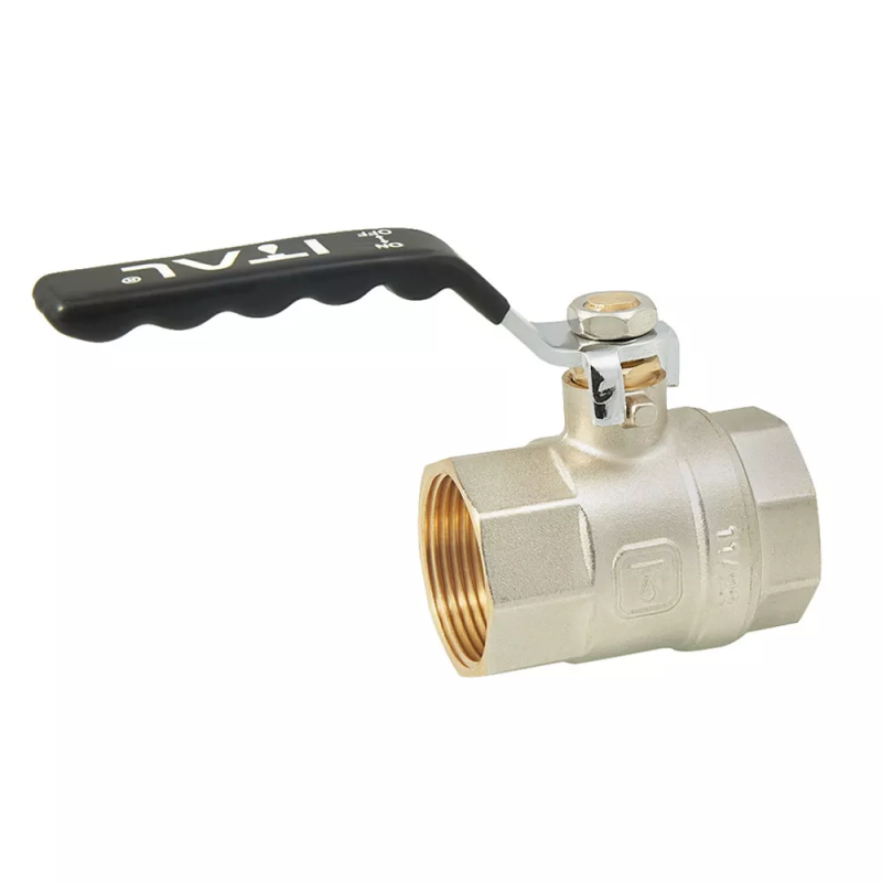 ITAL Кран кульовий PN25 1 1/4" вн.-вн., ручка, нікель