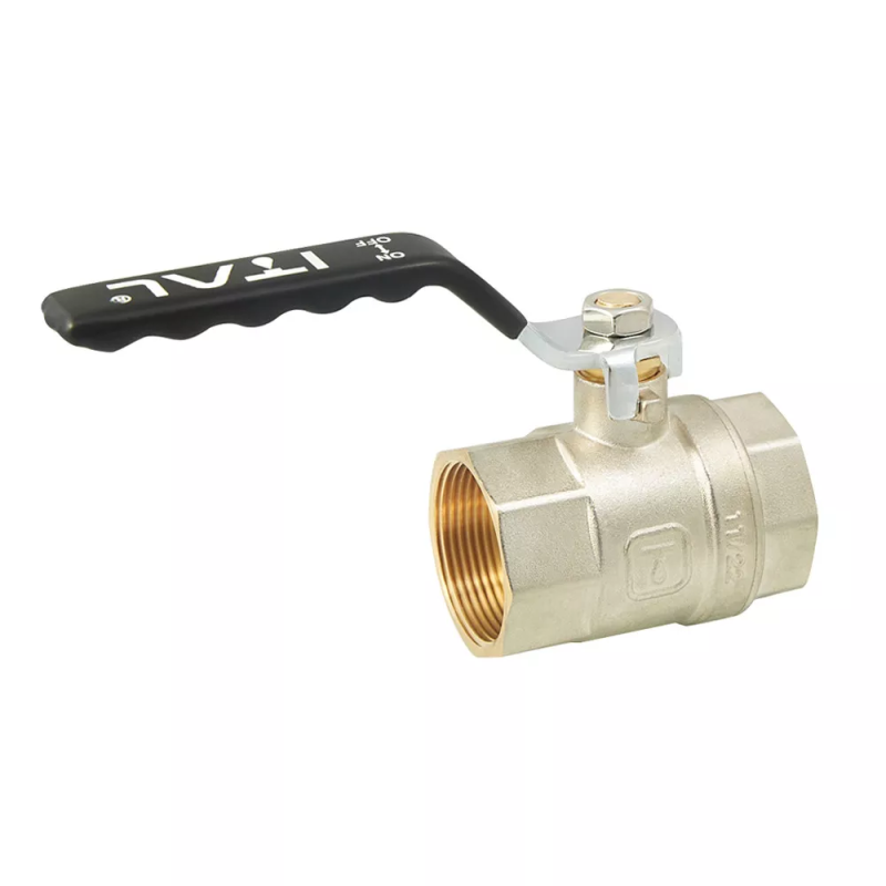 ITAL Кран кульовий PN25 1 1/2" вн.-вн., ручка, нікель