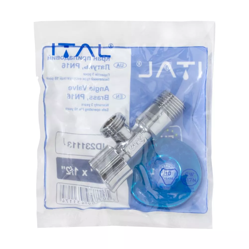 ITAL Вентиль для підключення сантехнічних приладів 1/2" х 1/2"