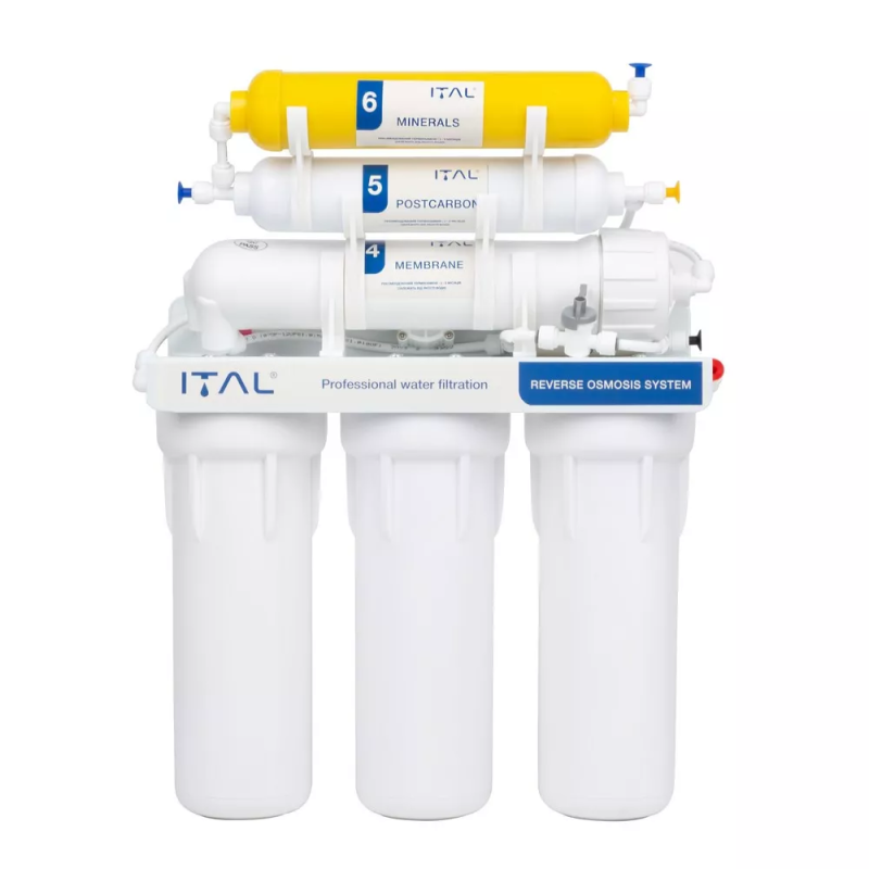 ITAL Фільтр зворотного осмосу  RO6-75, мінералізатор, шестиступенева система очищення (IT-RO6-75)