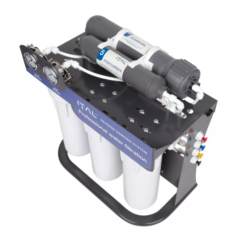 ITAL Фільтр зворотного осмосу RO5-100P п'ятиступенева система очищення, помпа (IT-RO5-100P)