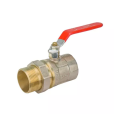 STA Кран кульовий з американкою 1 1/2" (червона ручка) НІК. {30/3} (Ц4465)