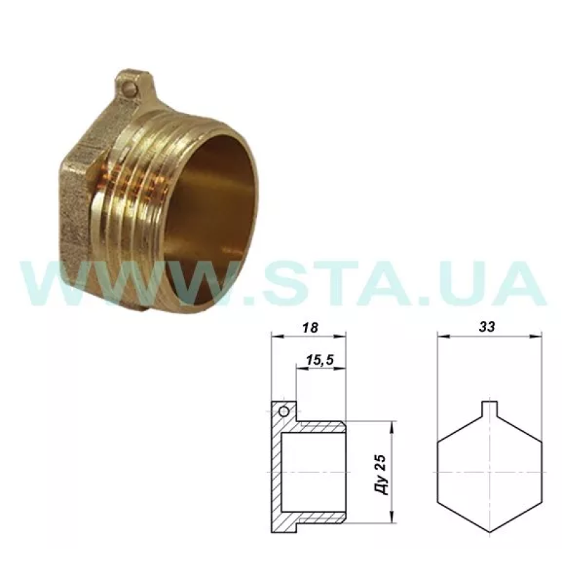 STA Заглушка 1" З {500/20} (Ц3426)