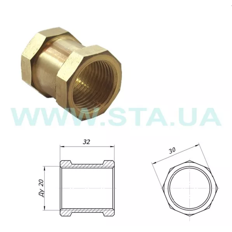 STA Муфта 3/4" {400/20} (Ц3054)