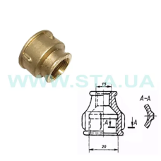 STA Муфта 1/2"X 3/4"В {500/20} (Ц3013)