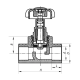 ITAL Вентиль PP-r прямоточний 32 мм