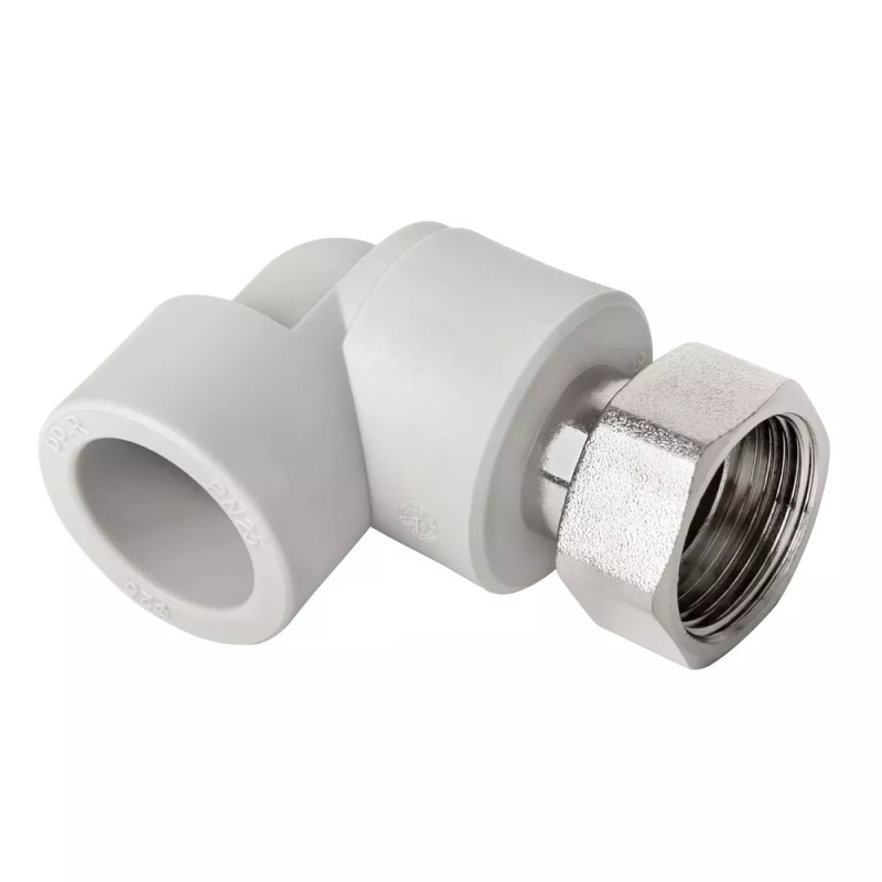 ITAL Кутник 90° з накидною гайкою 25 мм х 3/4" з металевою вставкою