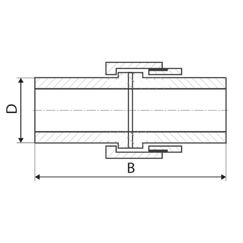 ITAL Розбірне з'єднання PP-r 20 x 20 мм