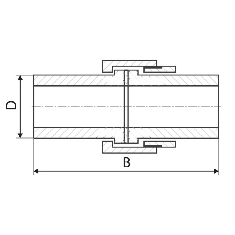 ITAL Розбірне з'єднання PP-r 25 x 25 мм