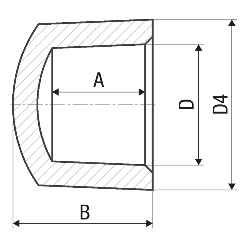 ITAL Заглушка PP-r 110 мм
