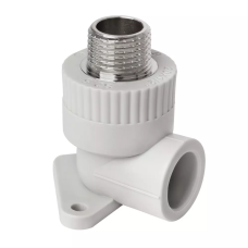 ITAL Кутник 90° з зовнішньою різьбою 20 мм х 1/2" з настінним кріпленням