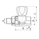 ITAL Кран кульовий PP-r 20 мм х 1/2" зі згоном, прямий ITW418