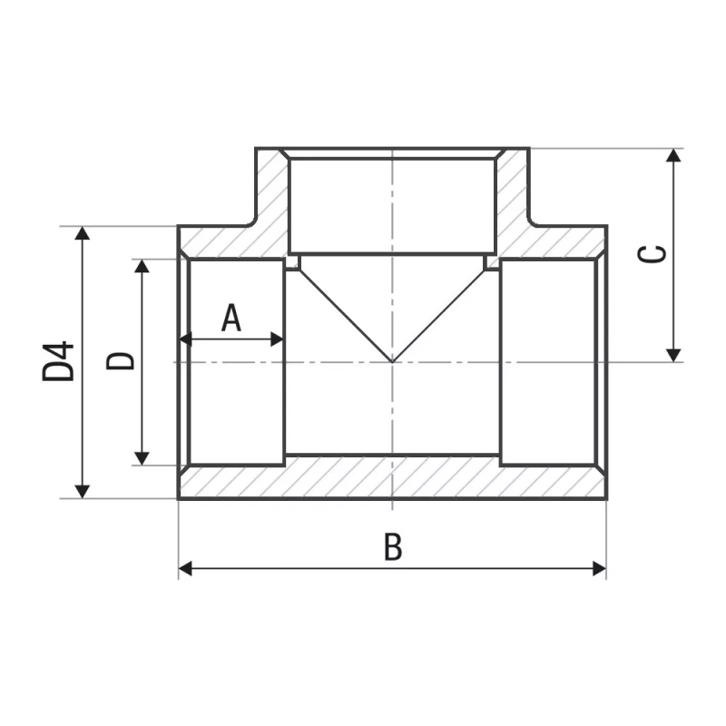 ITAL Трійник PP-r 40 мм