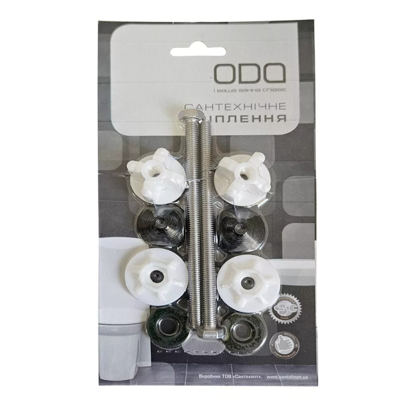 ODA Крепление бачка к унитазу болт НЕРЖ под ключ 6*100мм (КР 601) {50}