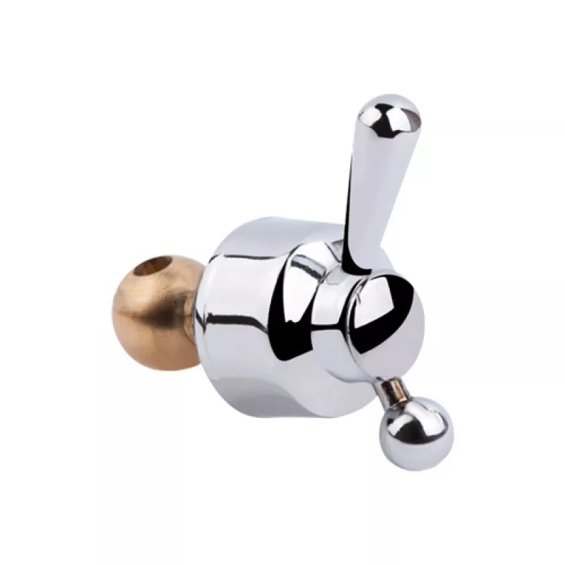 WEZER Перемикач кульовий для душу WOT-001, хром (Кратно 2 шт.)