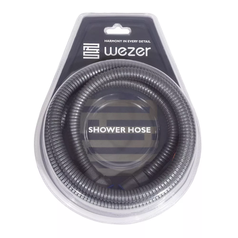 WEZER Душовий шланг WKR-008-180GG, 180 см, збройова сталь