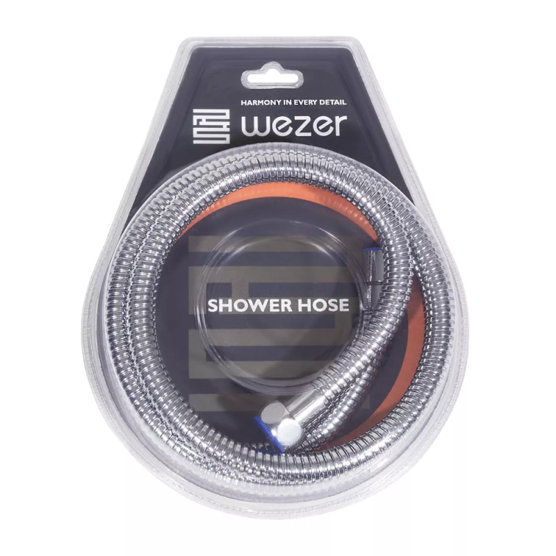 WEZER Душовий шланг WKR-008-180, 180 см, хром