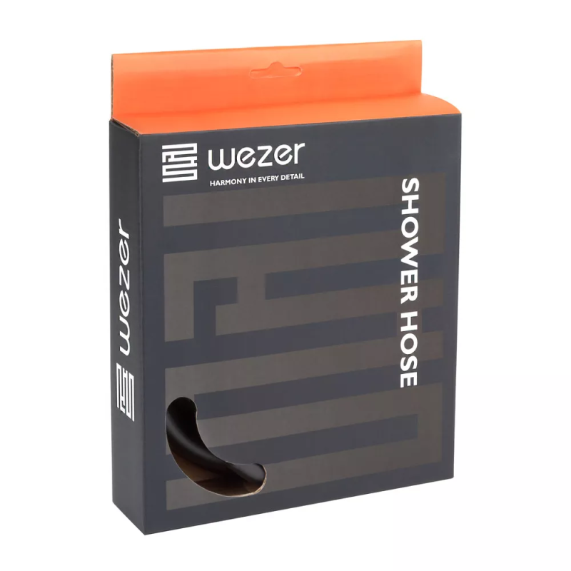 WEZER Душовий шланг WKR-015-180B, 180 см, чорний