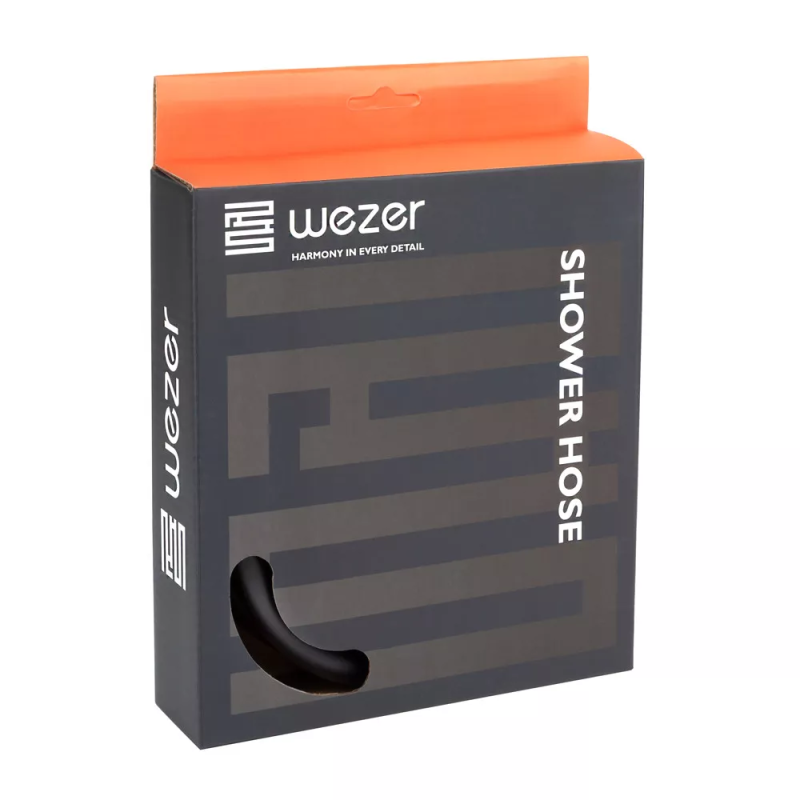 WEZER Душовий шланг WKR-015-150B, 150 см, чорний