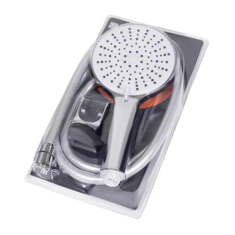 WEZER Душовий набір WKY-538 (лійка 5-режимів, шланг, кріплення лійки), хром